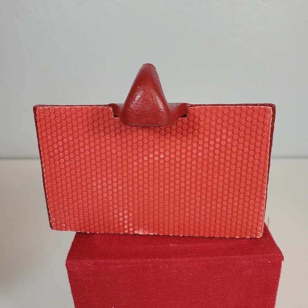 VTG Midwest Cannon Falls Cast Iron Waving Santa Christmas Stocking Hanger Holder